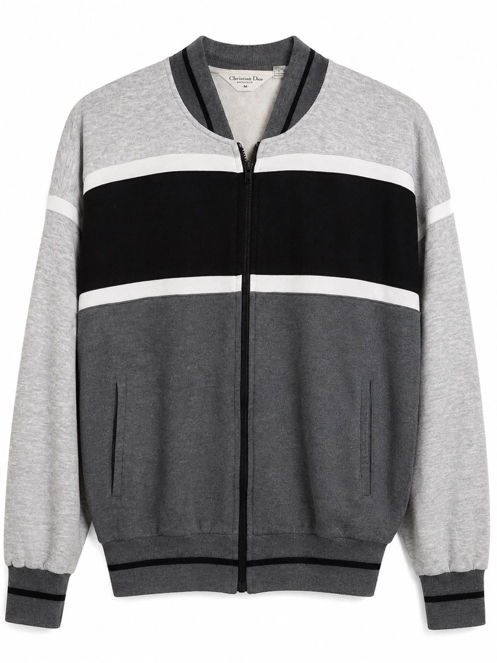 Vintage Christian Dior Monsieur Colorblock Full-Zip Track Jacket Mens Medium